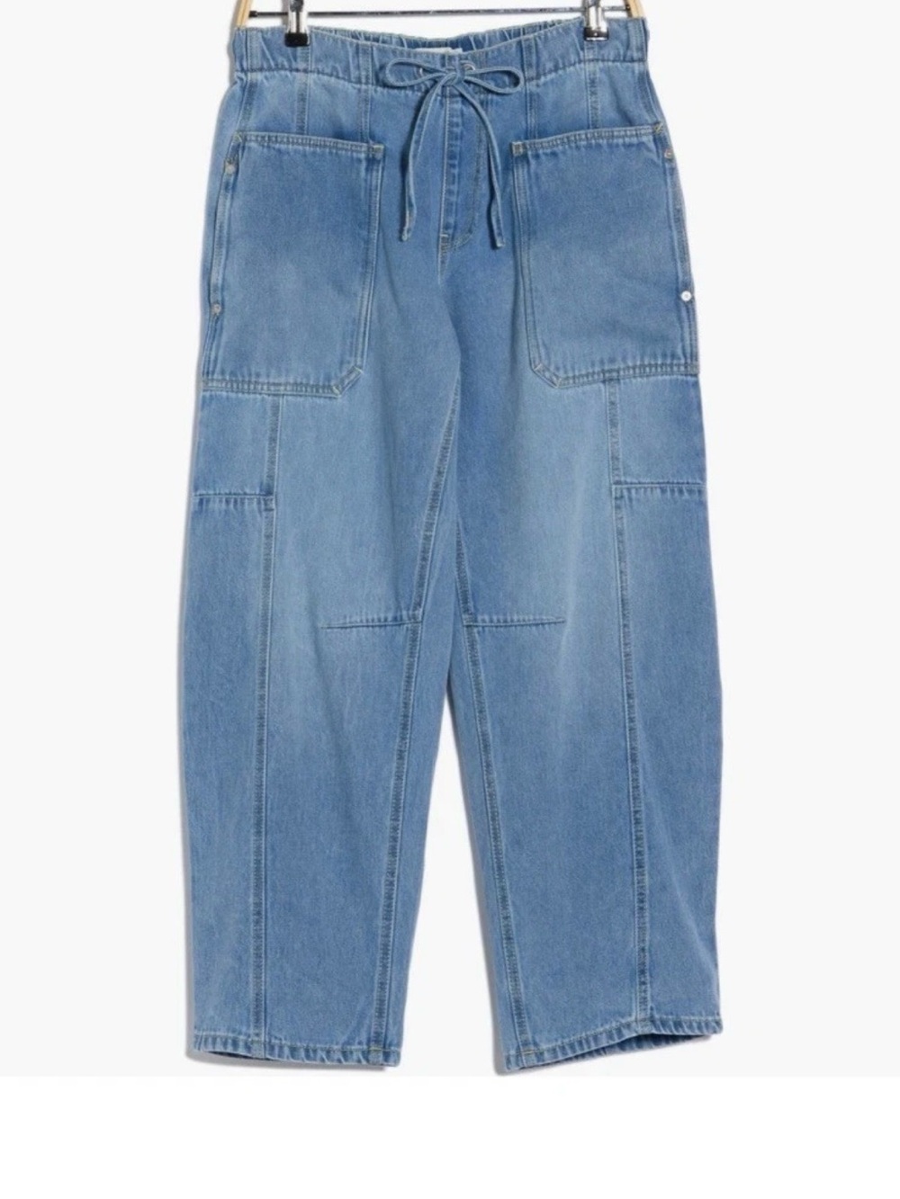 NWT Scotch & Soda Light Blue the Arc Drawstring Jeans - Size Large
